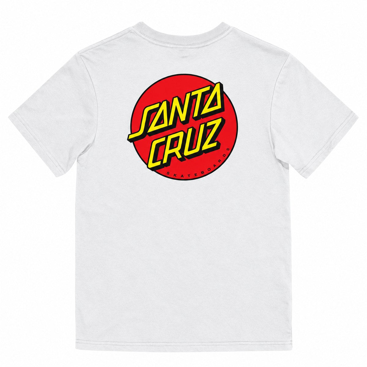 Santa Cruz Classic Dot Chest Youth Tee White - back