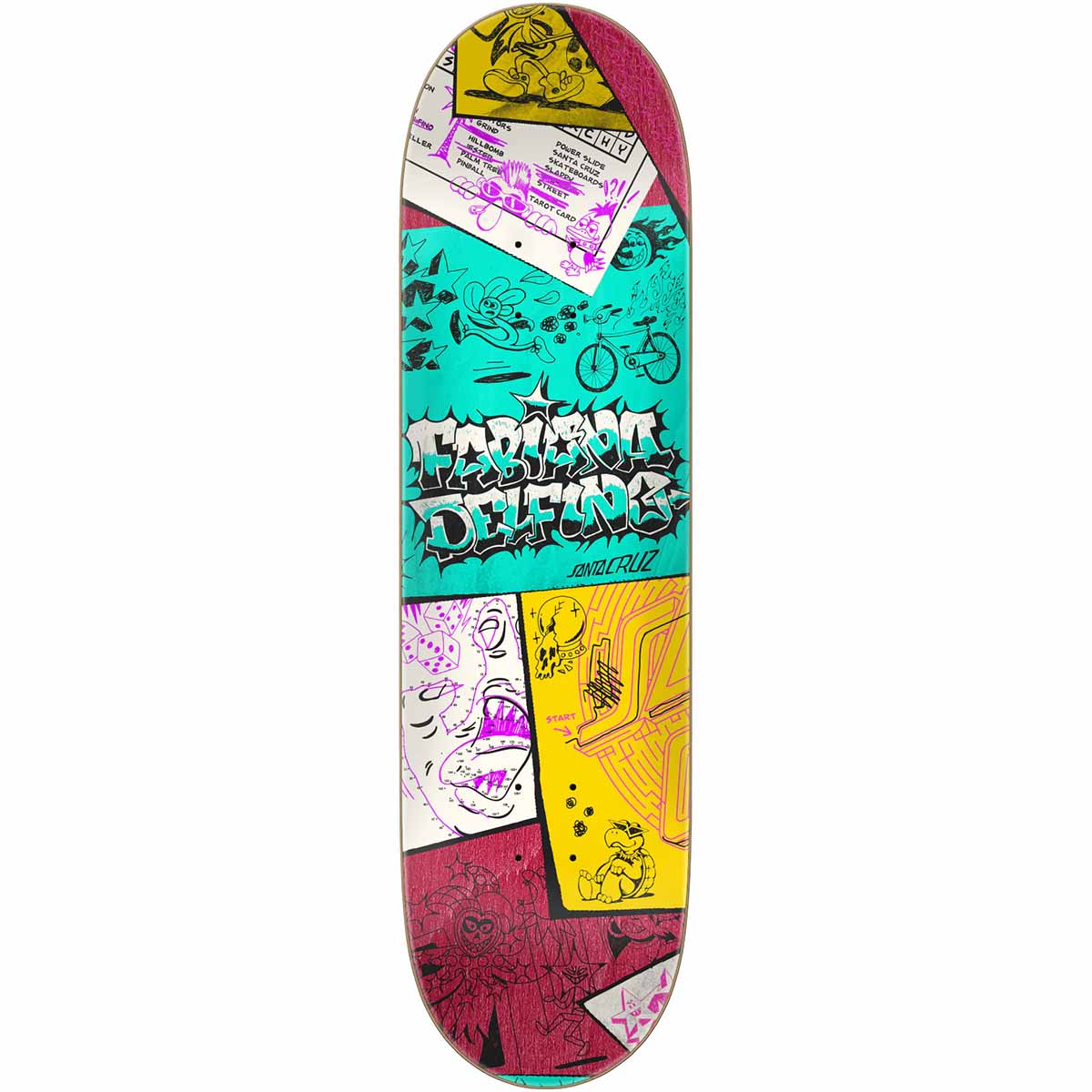 Santa Cruz Fabiana Delfino Scribble FeelBase 8.25 | Deck Aust