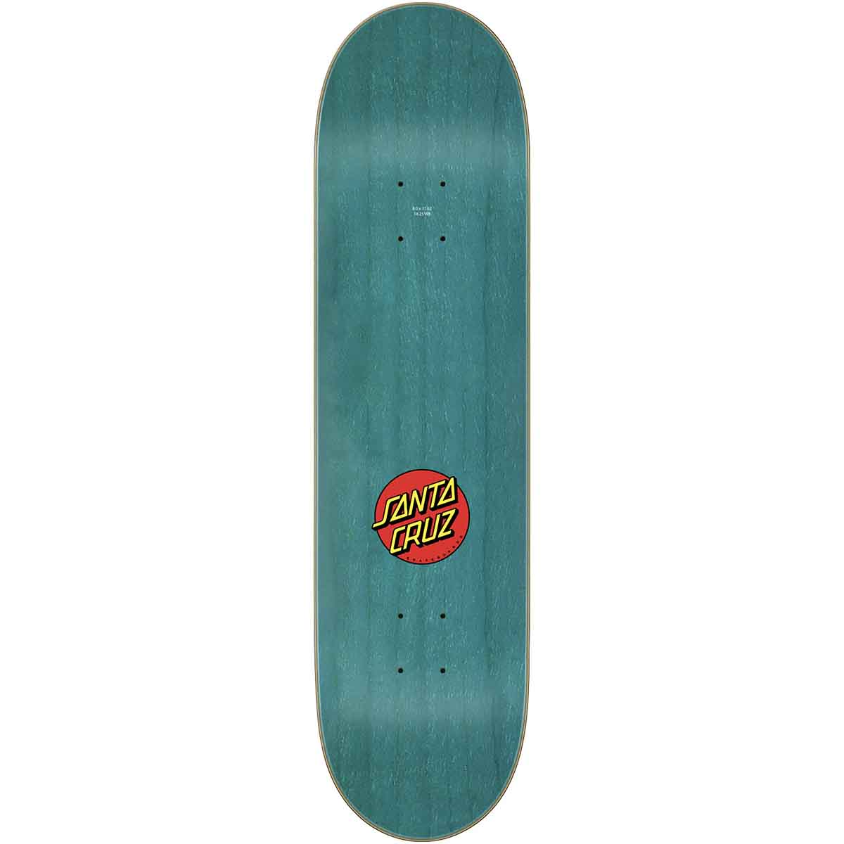 Santa Cruz Dot Guy 8.0 Skateboard Deck Top