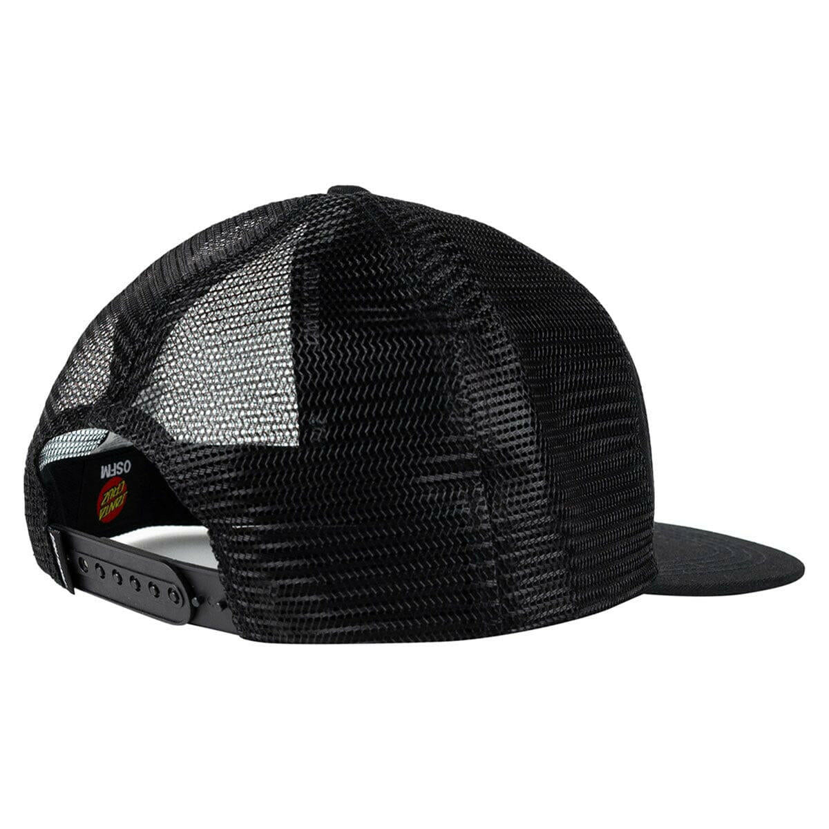 Santa Cruz - Global Flame Strip Youth Trucker Black.