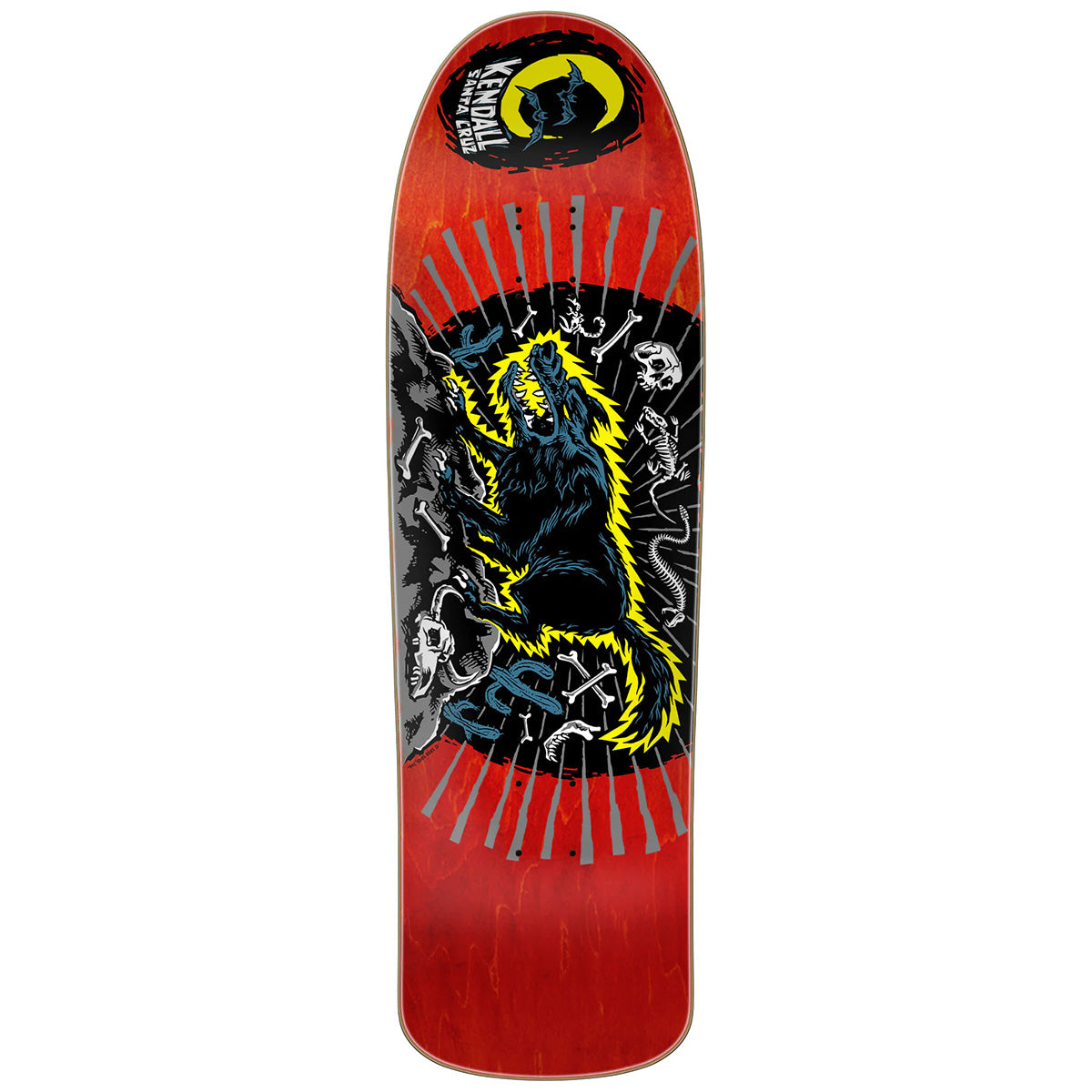 Santa Cruz - Jeff Kendall Wolf 9.28 Reissue Skateboard Deck