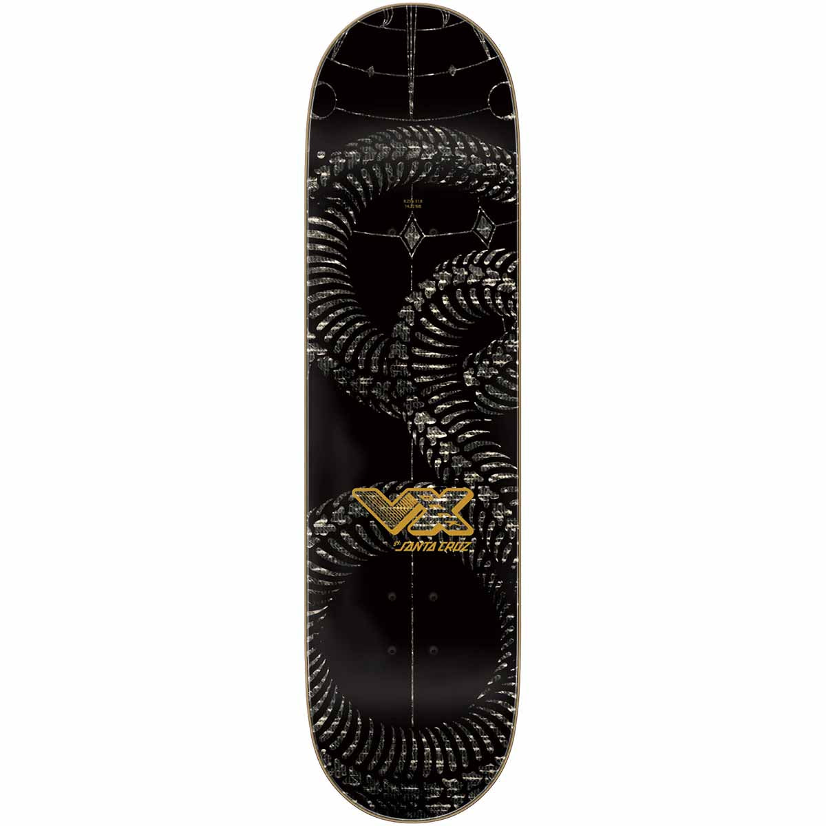 Santa Cruz Maurio McCoy Snakes VX Twin 8.25 Skateboard Deck Top