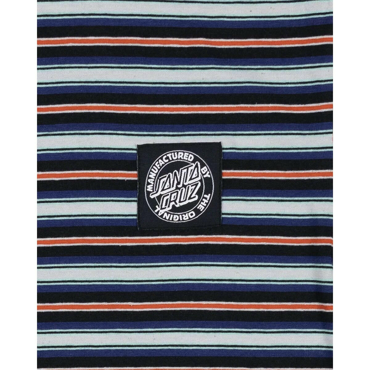 Santa Cruz - MFG Dot Patch Chest Youth Tee Multi Stripe.