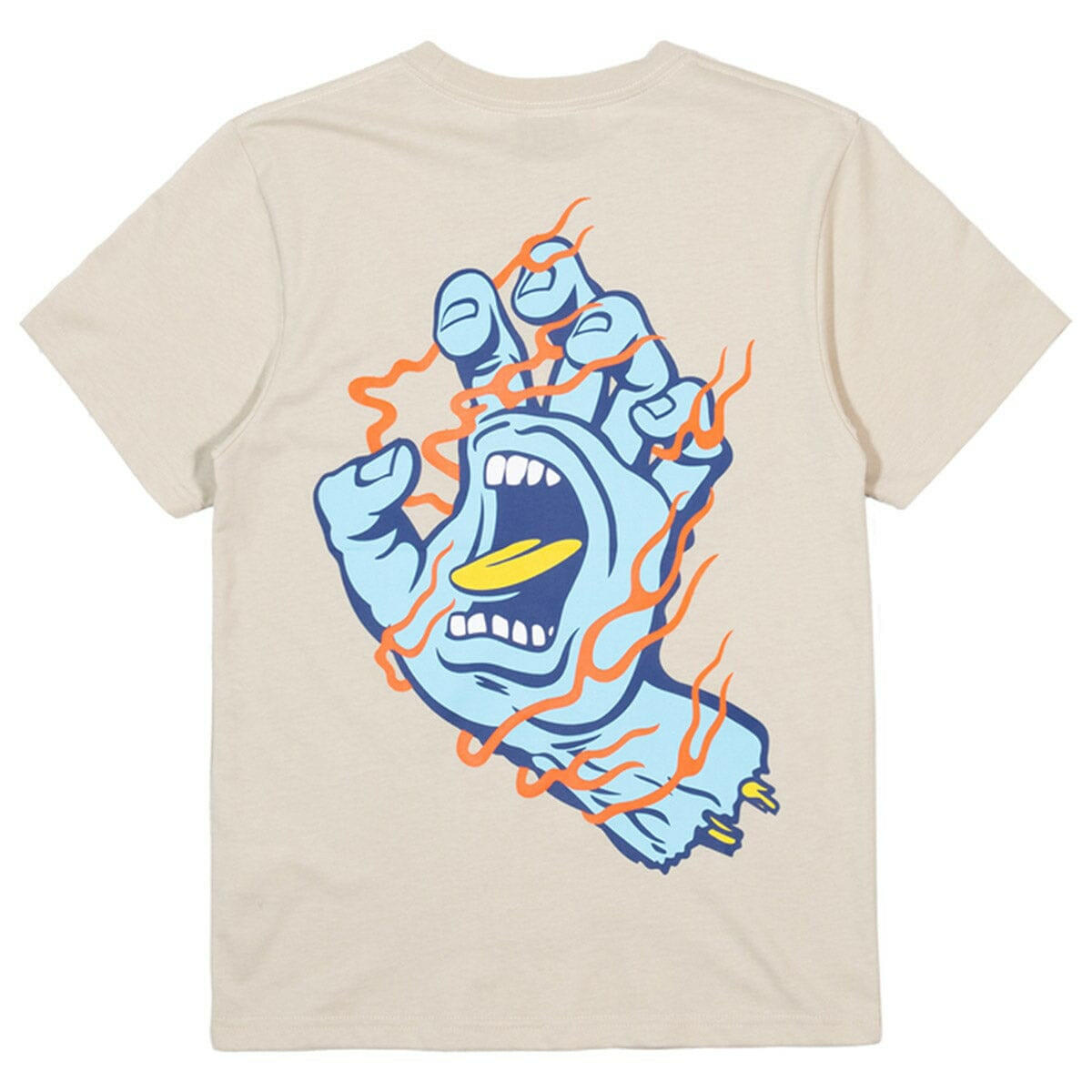 Santa Cruz - OS Inferno Strip Hand Youth Tee Natural.
