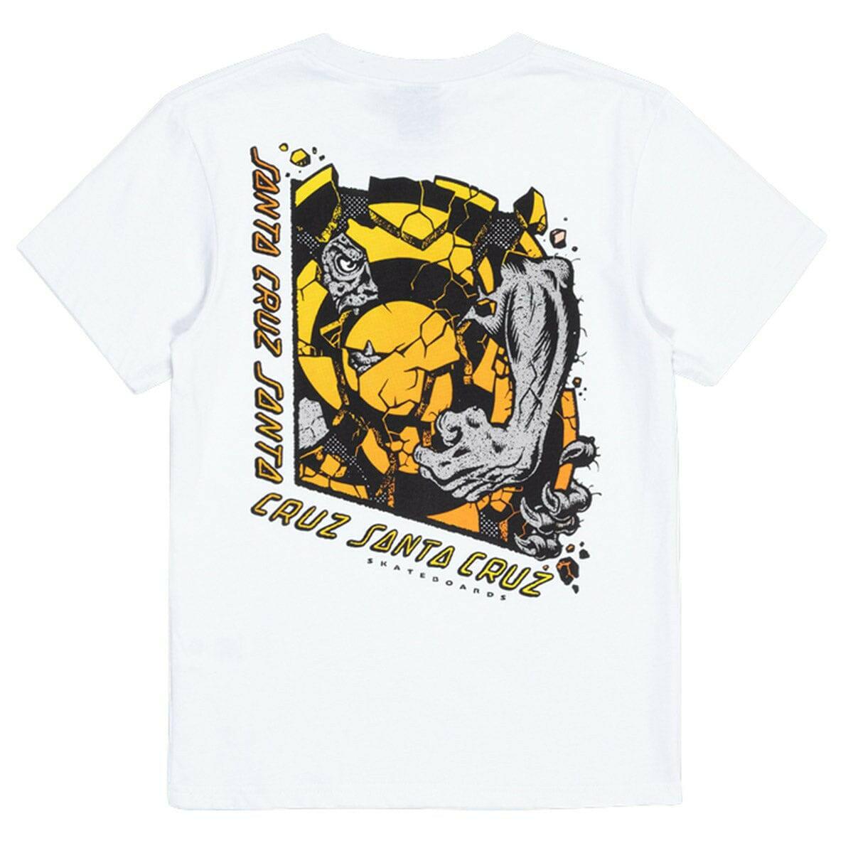 Santa Cruz - OS Roskopp Break Centre Youth Tee White.