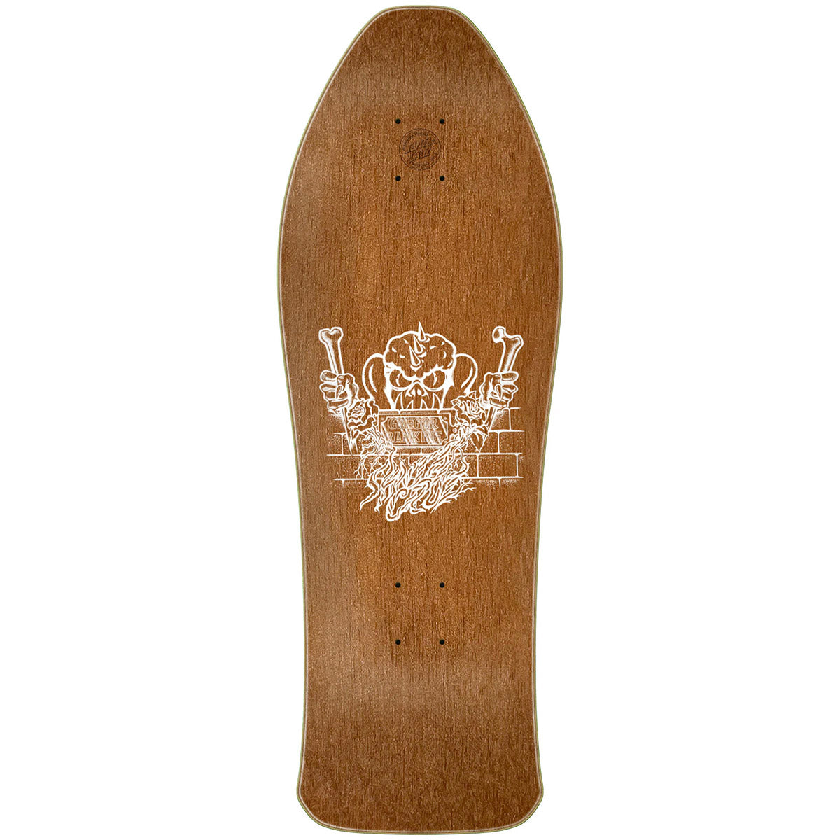 Santa Cruz Gregor Rankine Monster 10.39 Reissue Skateboard Deck Top