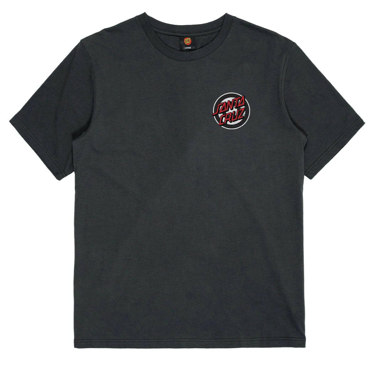 Santa Cruz - Roskopp Face Distress Tee Black.