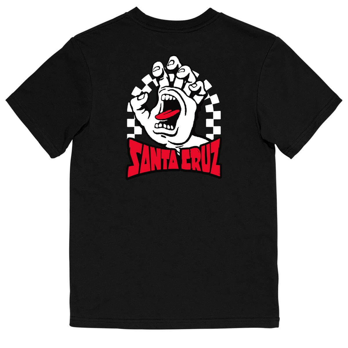 Santa Cruz - SC Arch Check Hand Youth Tee Black.