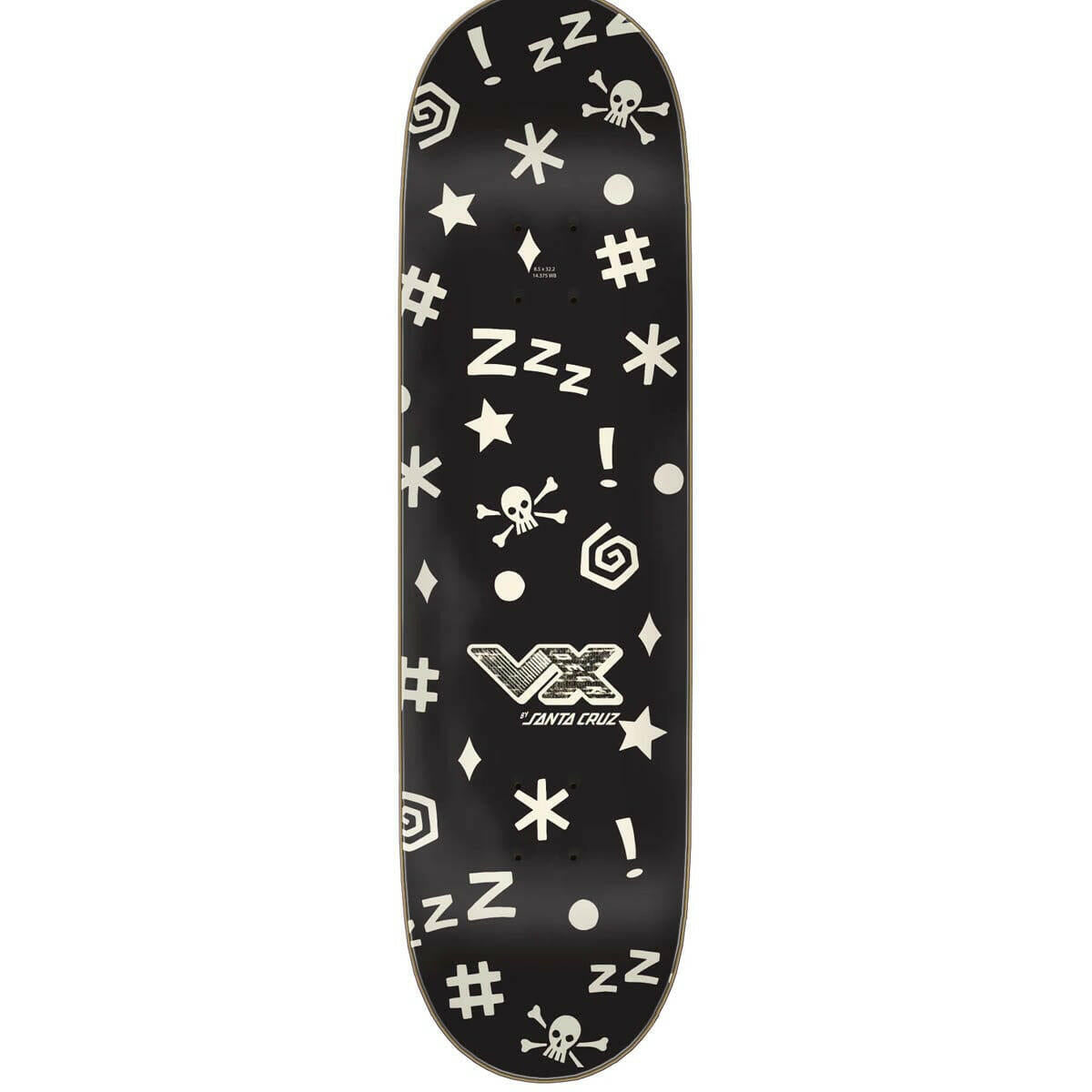 Santa Cruz - Jake Wooten Fever Dream VX 8.5 Skateboard Deck.