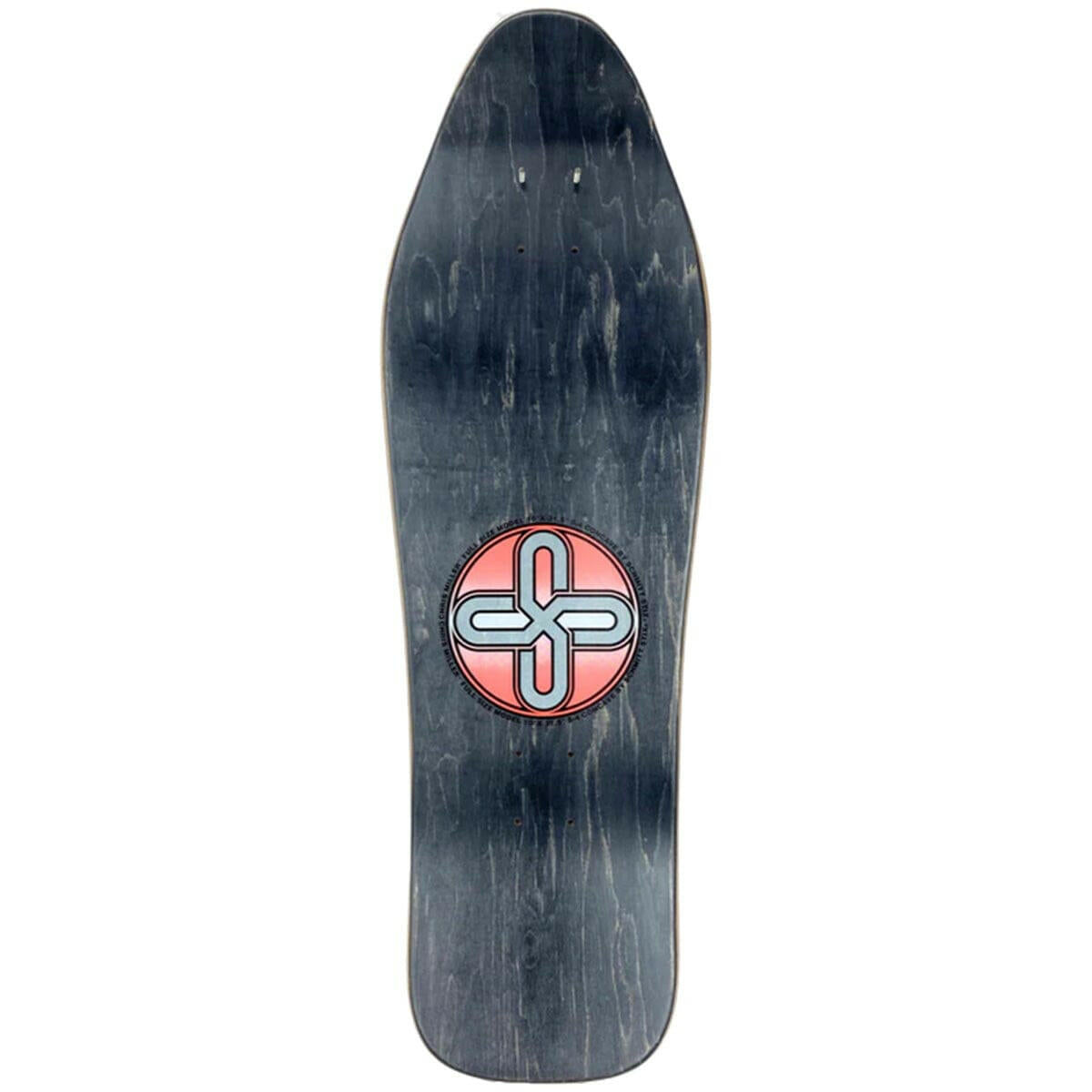 Schmitt Stix - Chris Miller III Bird In Mouth Black 10.0 Reissue Skateboard Deck.