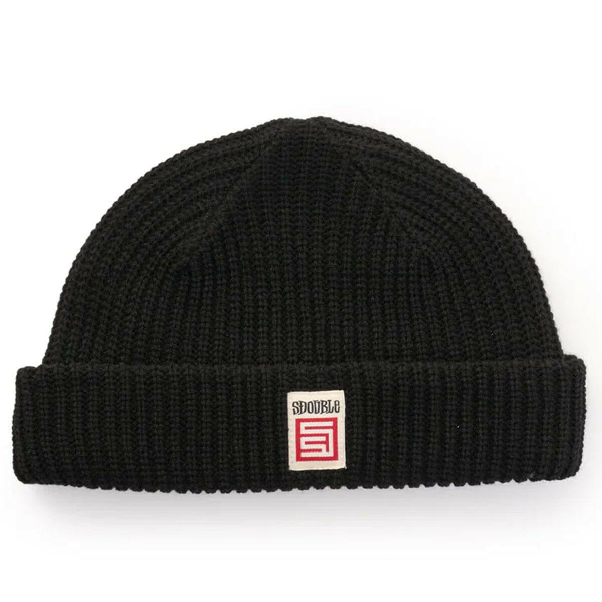 S/Double - Red Cube Low Beanie Black.