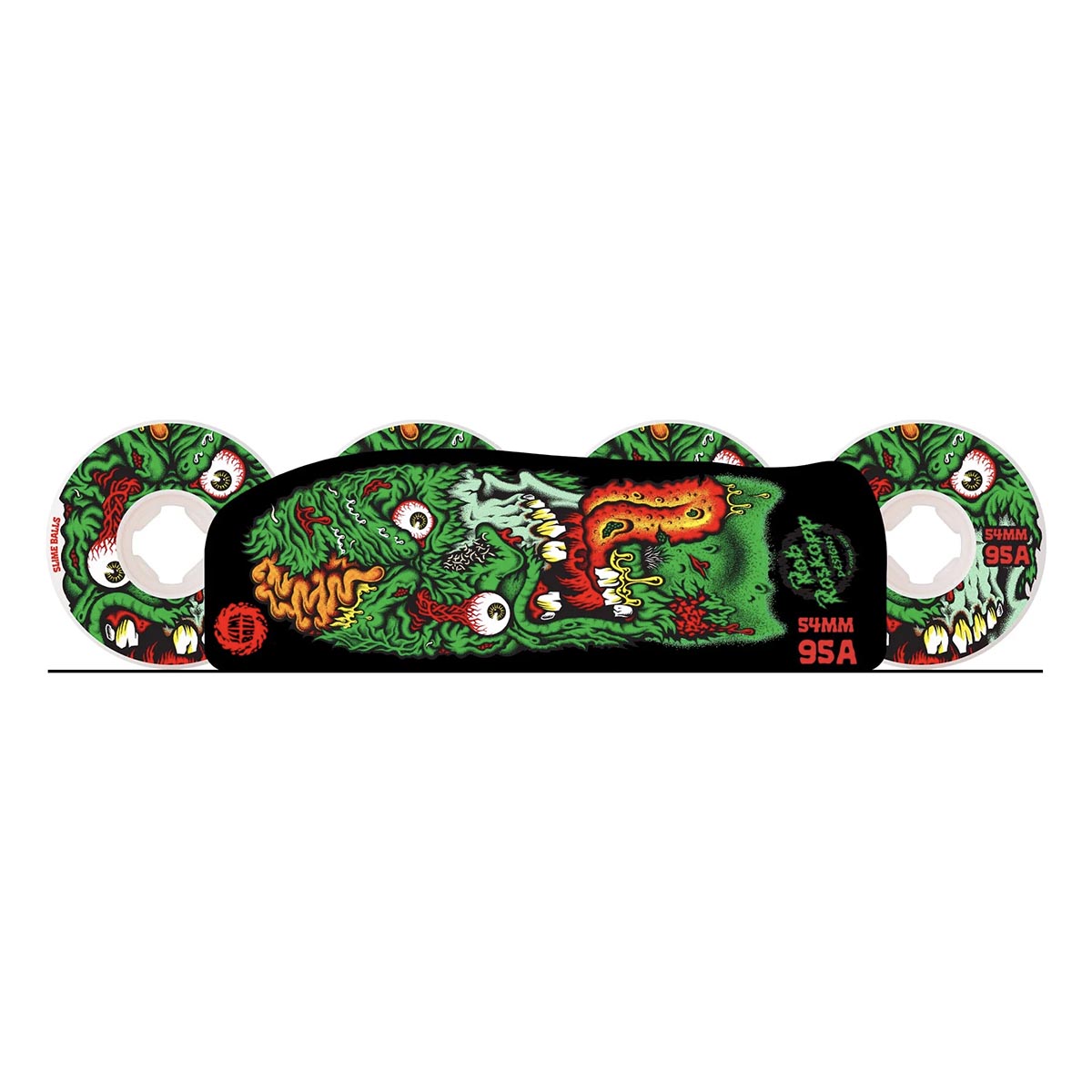 Slime Balls Roskopp Face Two Reissue Hardline 54MM 95A Skateboard Wheels