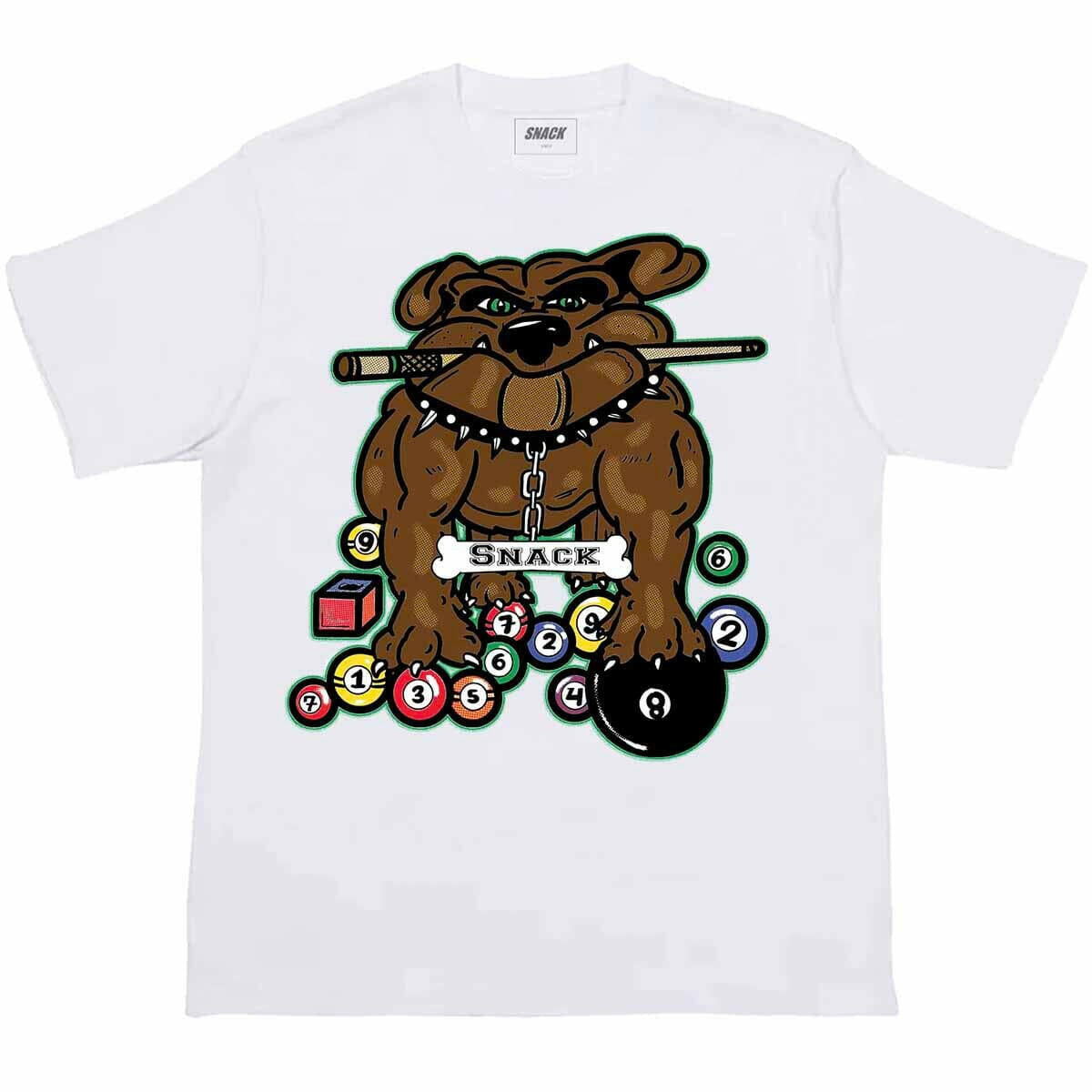 Snack - Billards Bully Tee White.