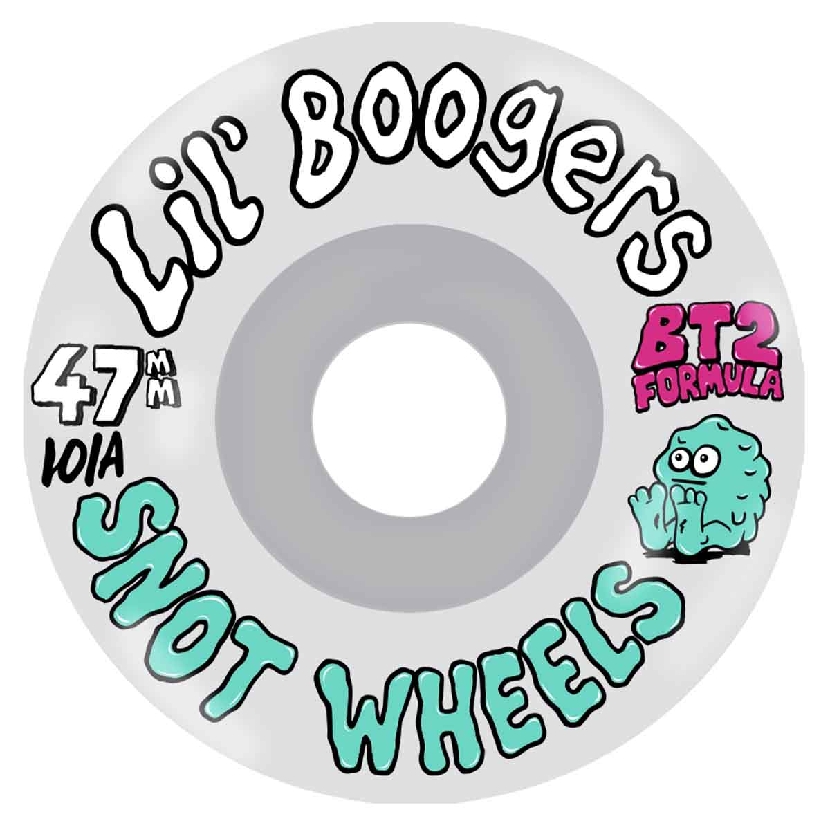 Snot Lil Boogers Clear BT2 Conical 47MM 101A Skateboard Wheels