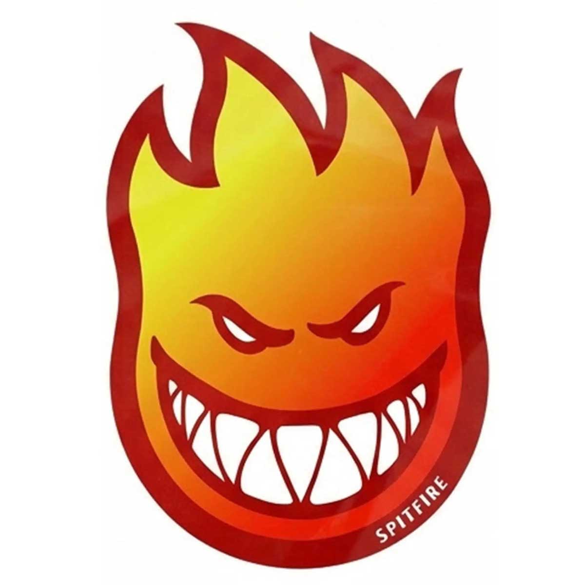 Spitfire Bighead Fade 6" Sticker Red