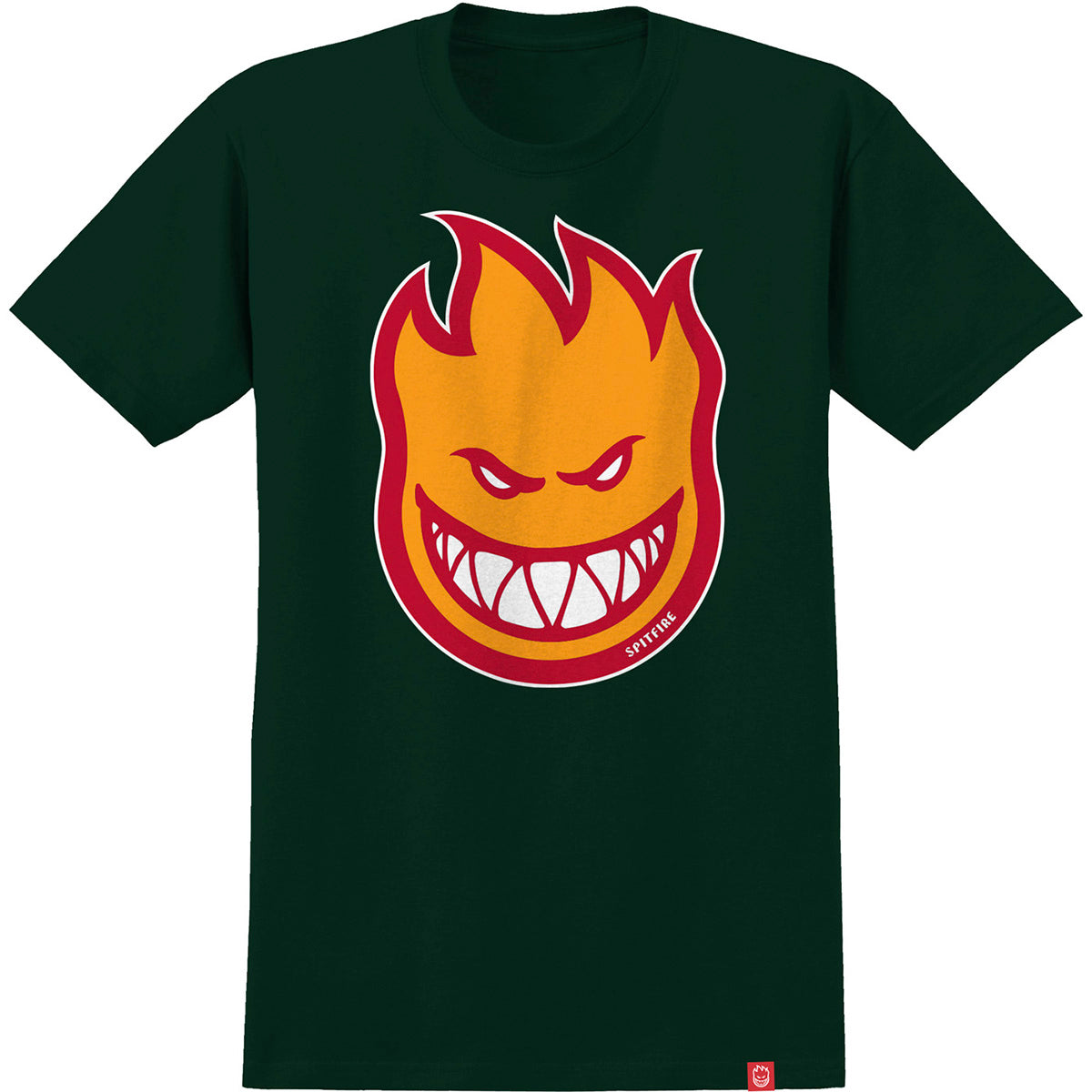 Spitfire Bighead Fill Youth Tee Green/Yellow/Red