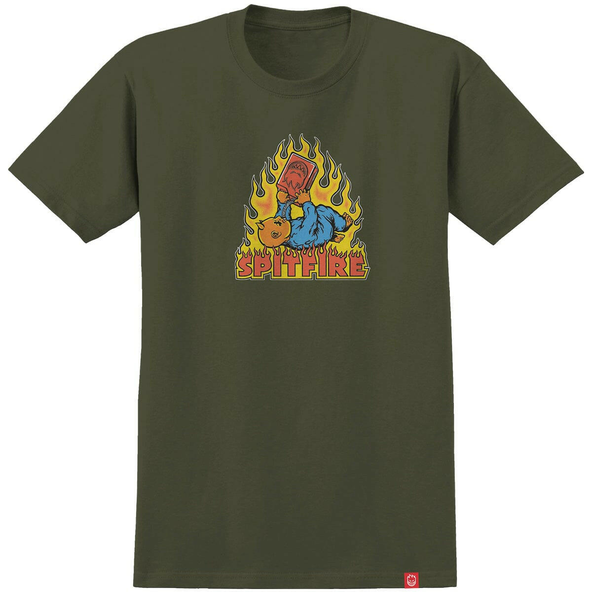 Spitfire - Demonseed Tee Military Green.