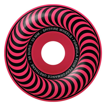 Spitfire - F4 Pink Classic 53MM 99A Skateboard Wheels.