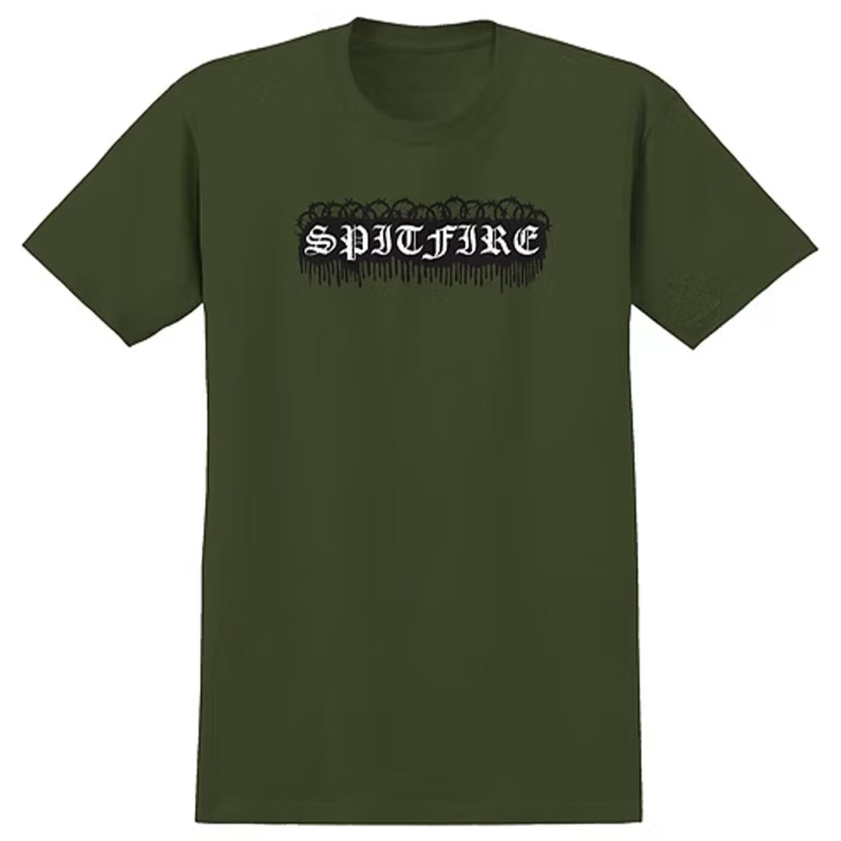 Spitfire Old E Barbed Tee Military Green