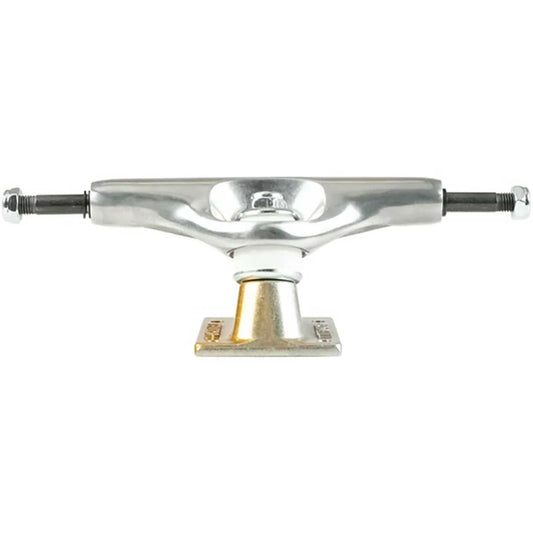 Tensor - Aluminum Stencil Mirror Raw/Gold Fade 5.5 Skateboard Trucks Back