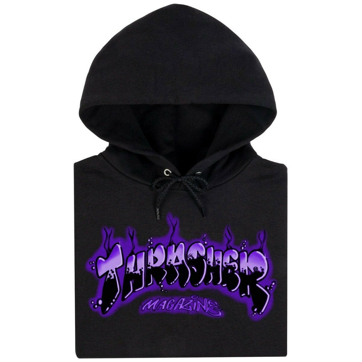 Thrasher - Airbrush Hoodie Black/Purple.