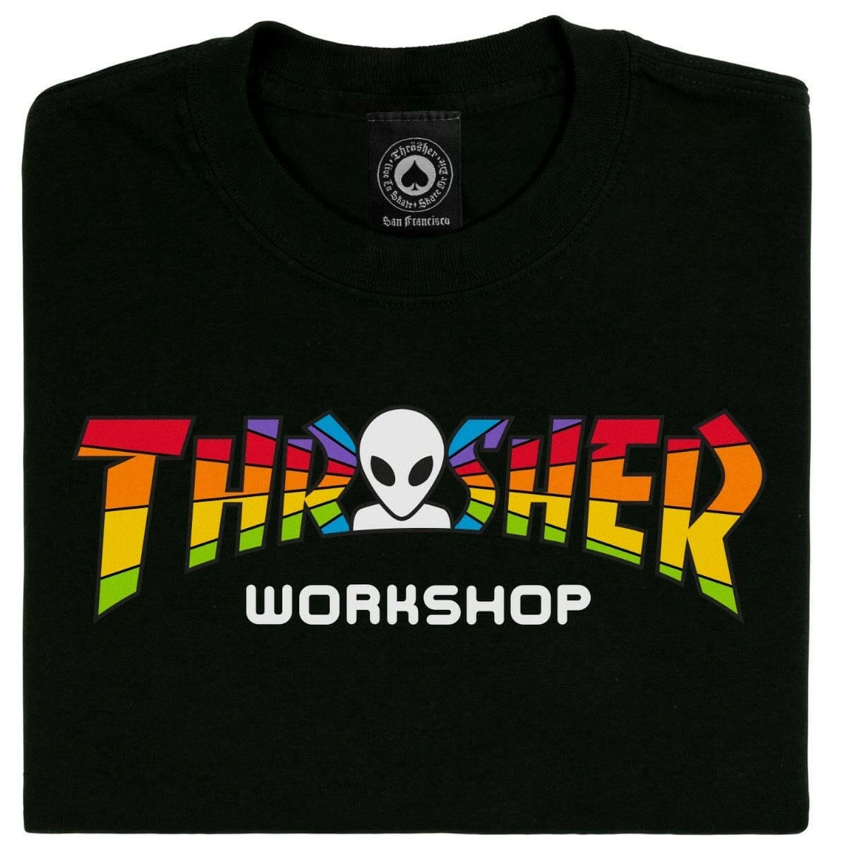 Thrasher - X AWS Spectrum Tee Black.