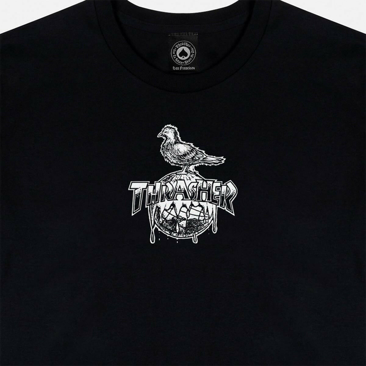 Thrasher - Anti Hero Cover The Earth Tee Black.