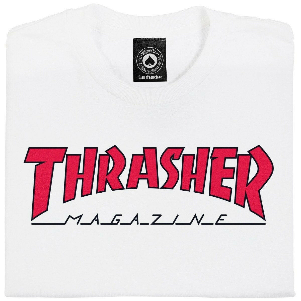 Thrasher - Outlined Tee White/Red.