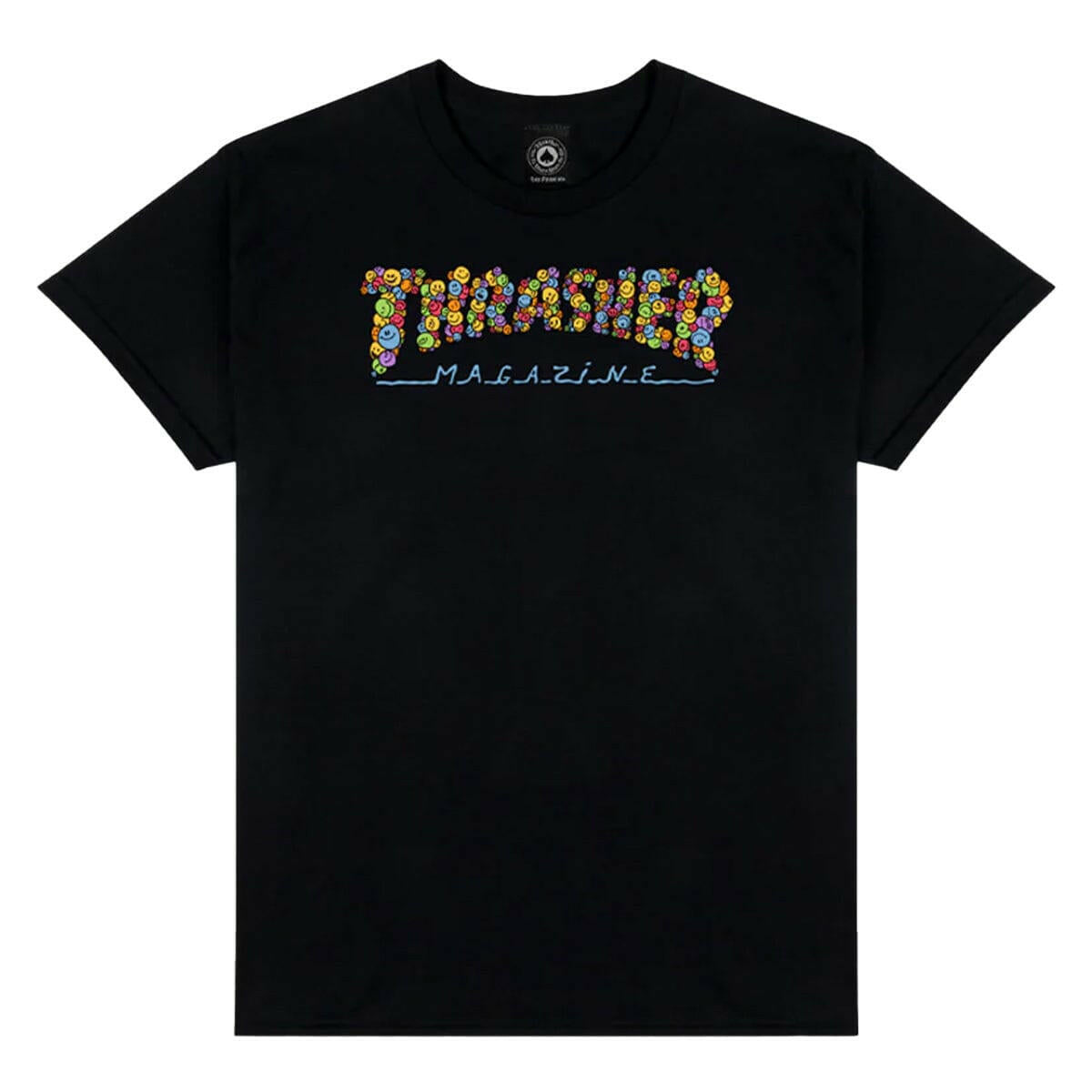 Thrasher - Smile By Spanky Tee Black.