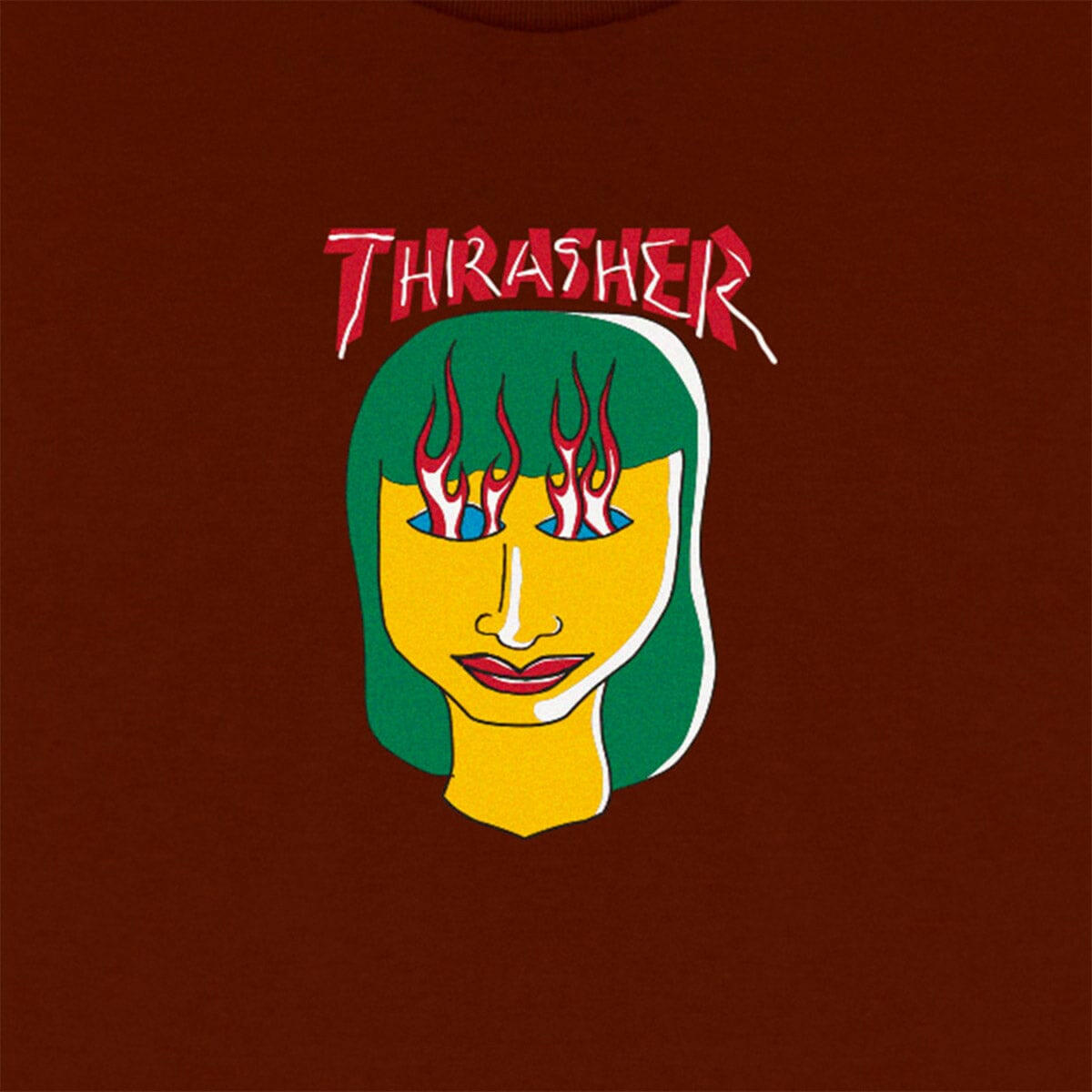 Thrasher - Talk Shit Tee Maroon.