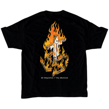 Toy Machine - Charred Cross Tee Black.