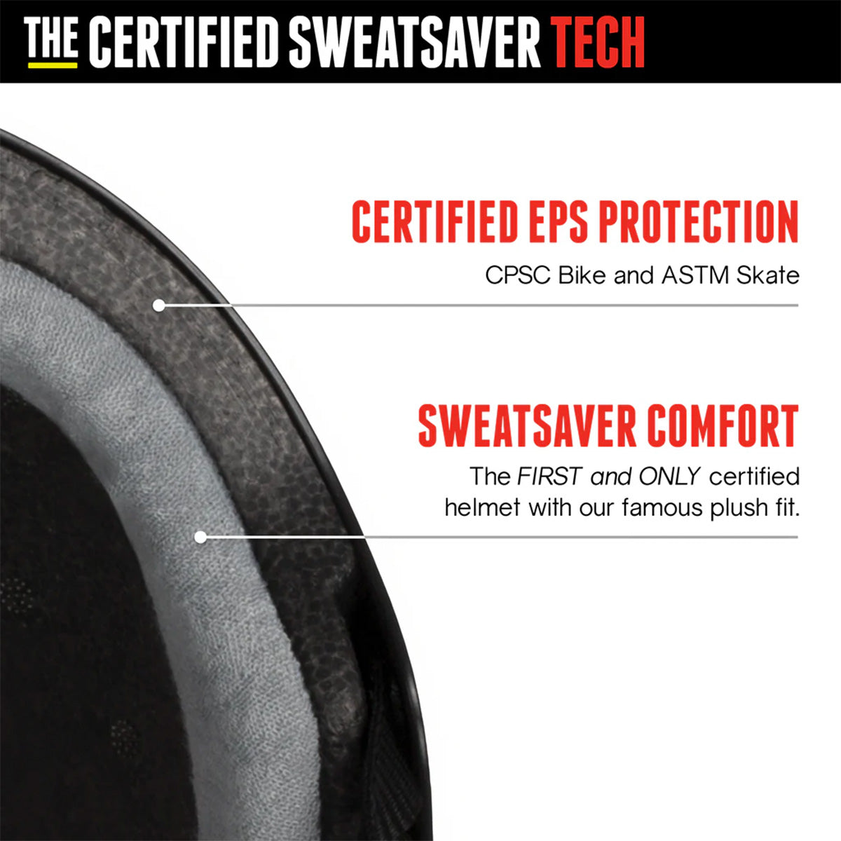 Triple 8 - Certified Sweatsaver Helmet Carbon Rubber