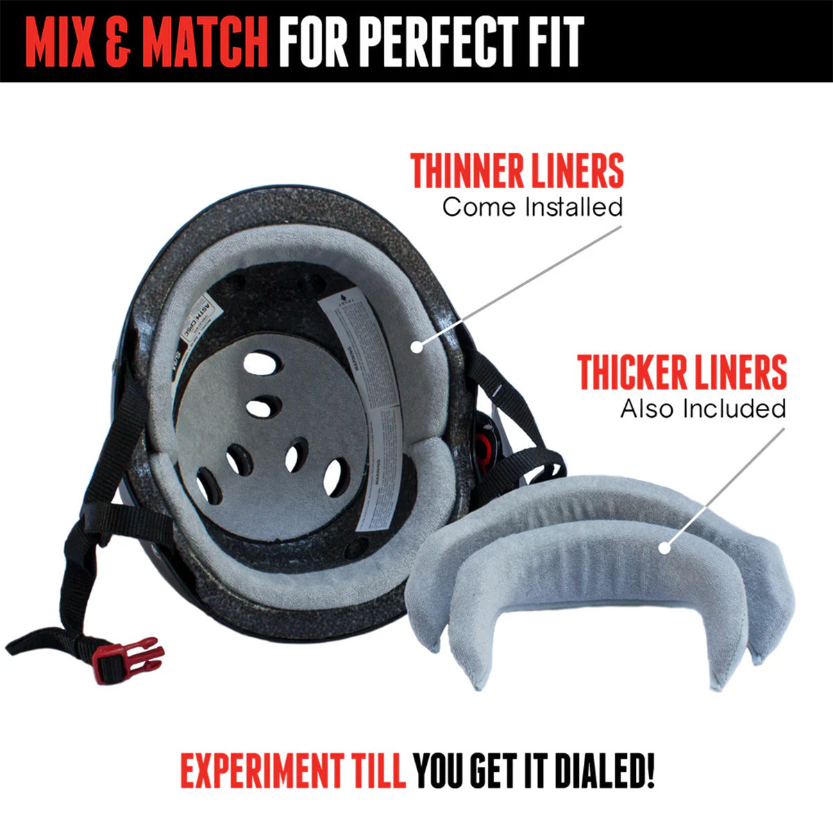 Triple 8 - Certified Sweatsaver Helmet Carbon Rubber