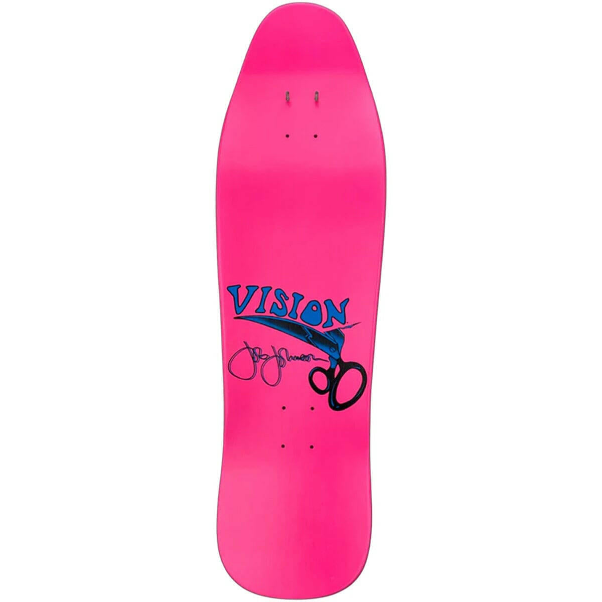 Vision - Joe Johnson Scissors Pink 9.5 Reissue Skateboard Deck.