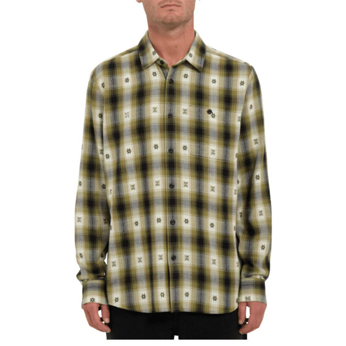 Volcom - Skate Vitals Simon B Woven L/S Shirt Exhibition Green.