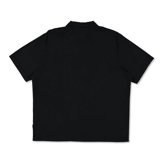 Volcom Spares II Short Sleeve Shirt Black back flat lay