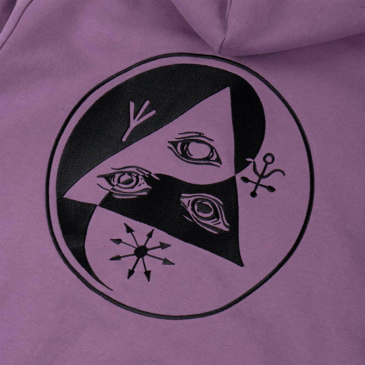 Welcome - Balance Embroidered Zip Hoodie Berry.