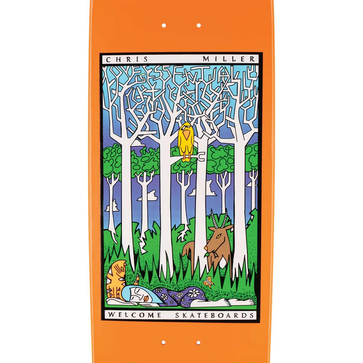 Welcome - Chris Miller Love Is Essential on Catblood 2 8.75 Skateboard Deck.
