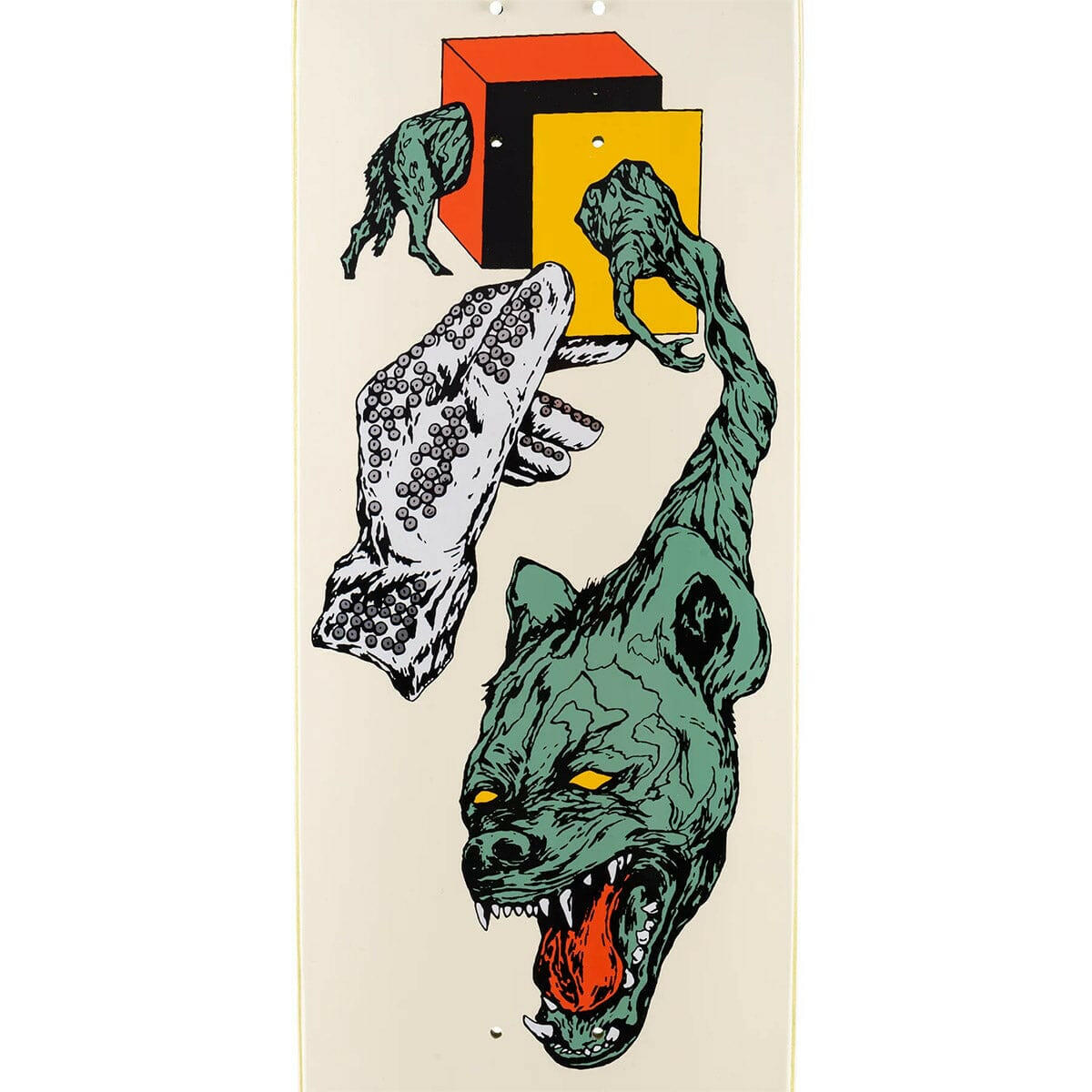 Welcome - Face Of A Lover on Son Of Moontrimmer 8.25 Skateboard Deck.