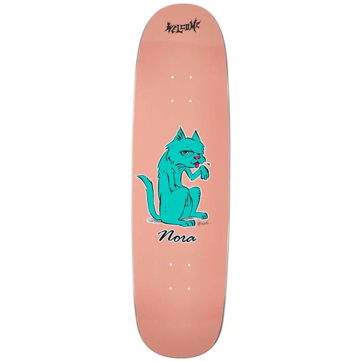 Welcome - Nora Vasconcellos Feral on Sphynx 8.8 Skateboard Deck.
