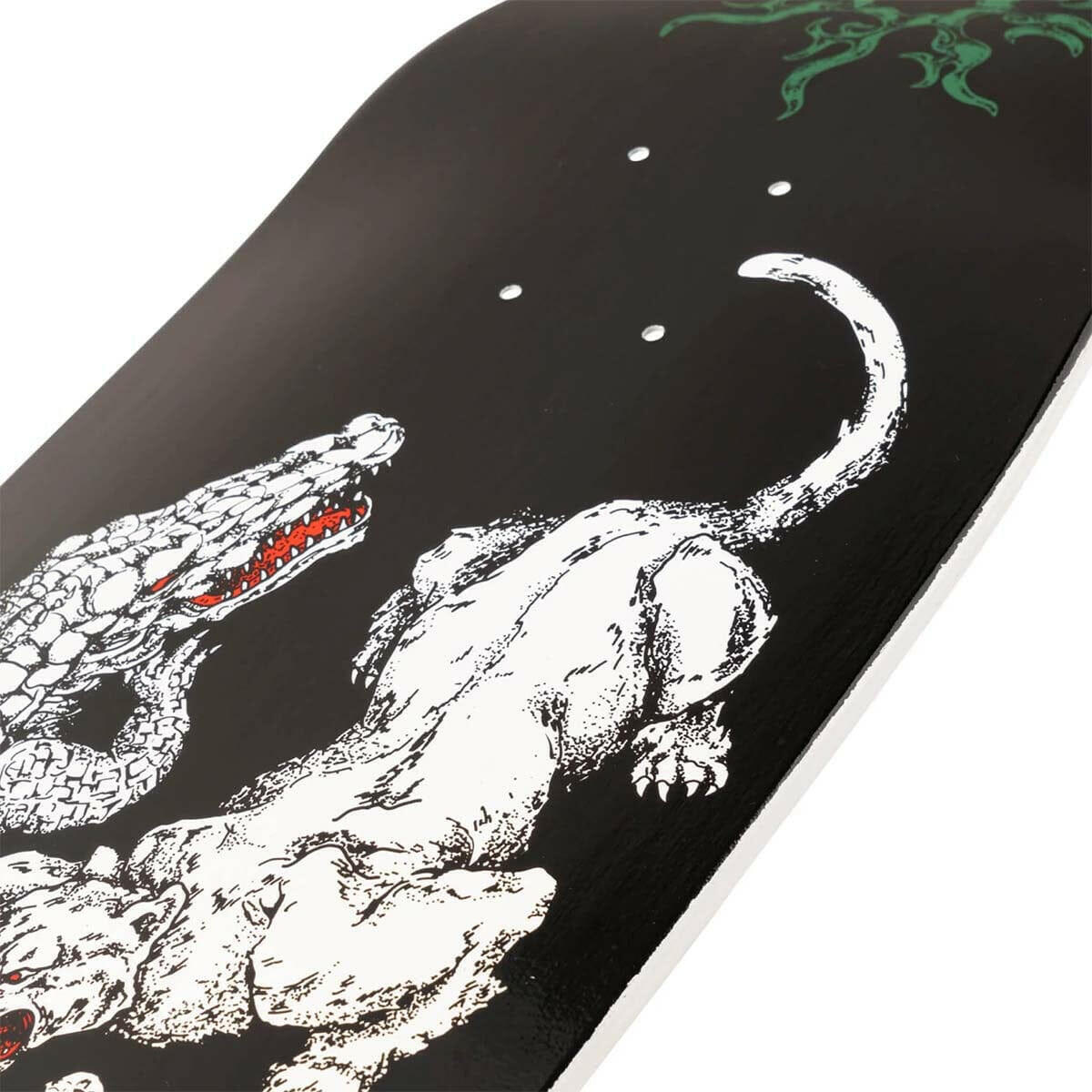 Welcome - Jake Yanko Swamp Fight on Panther Black 9.0 Skateboard Deck.