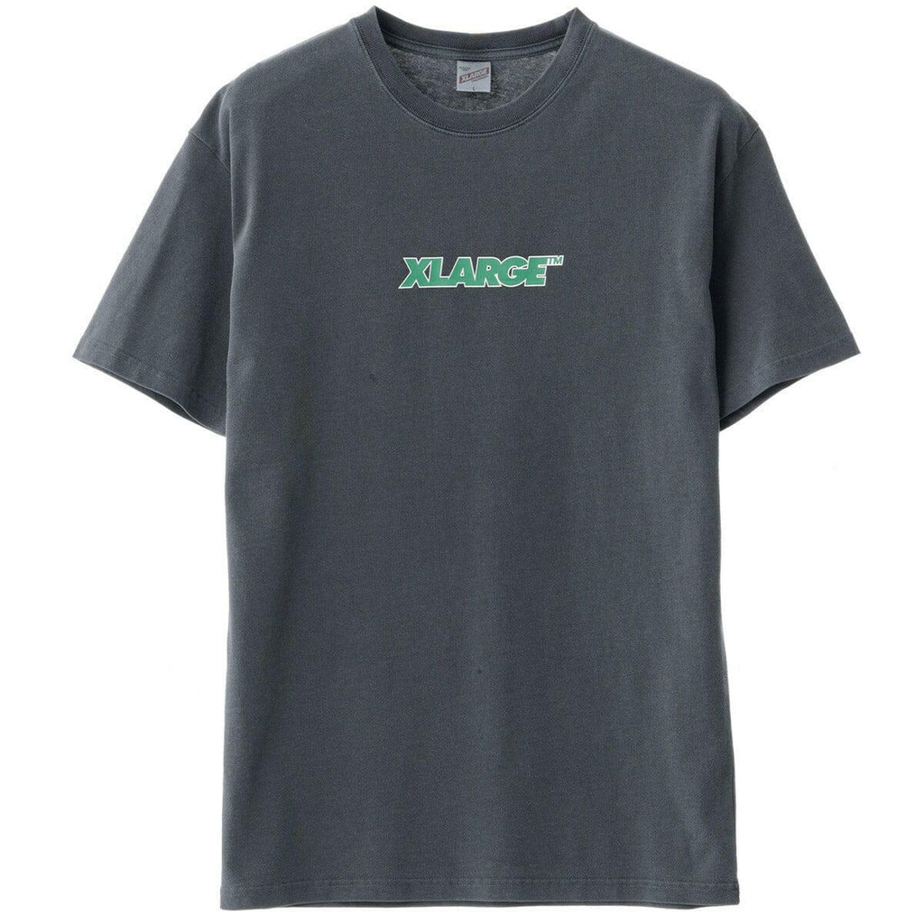 Xlarge Italic Panel LS Tee Fog