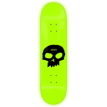 Zero - GITD Single Skull 8.5 Skateboard Deck.