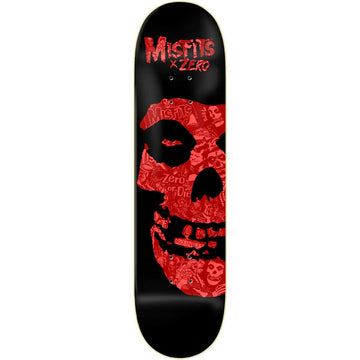 Zero - Misfits Fiend Skull Collage 8.25 Skateboard Deck.