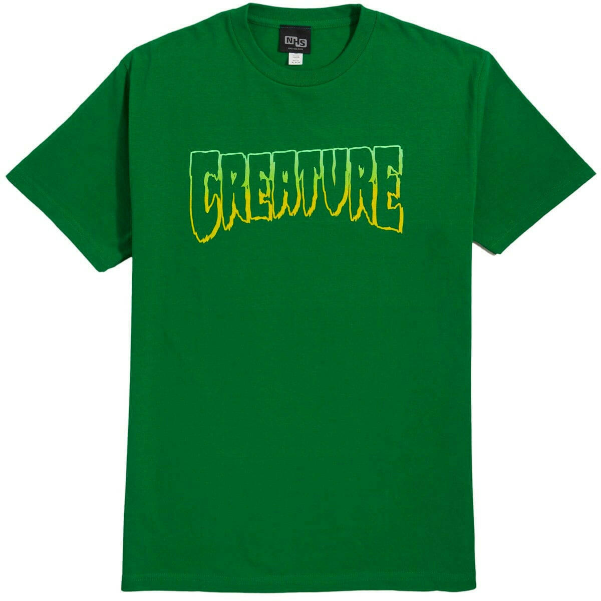 Creature - Logo Outline Mens Tee Kelly.