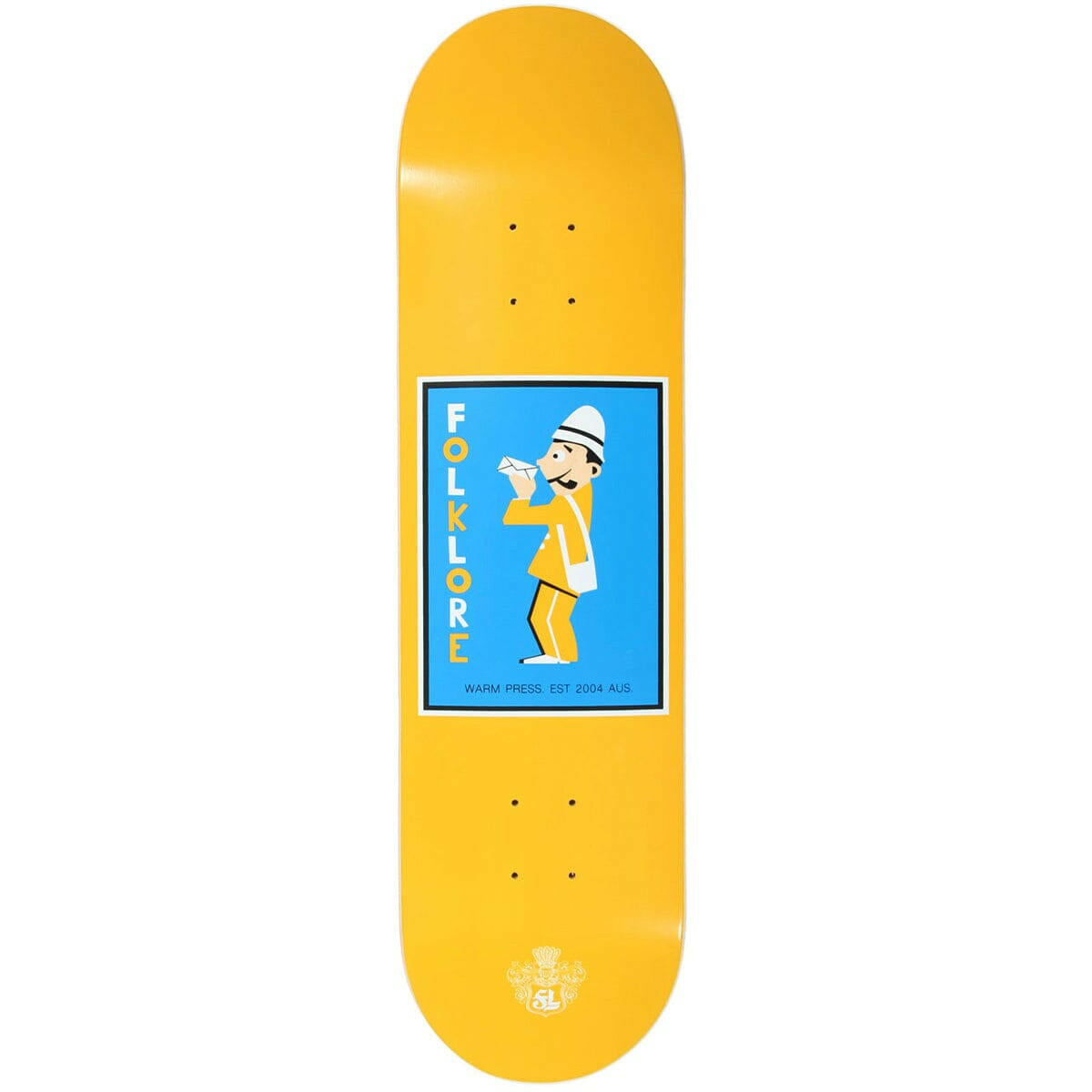 Folklore - Mail Man Orange 7.75 Skateboard Deck.