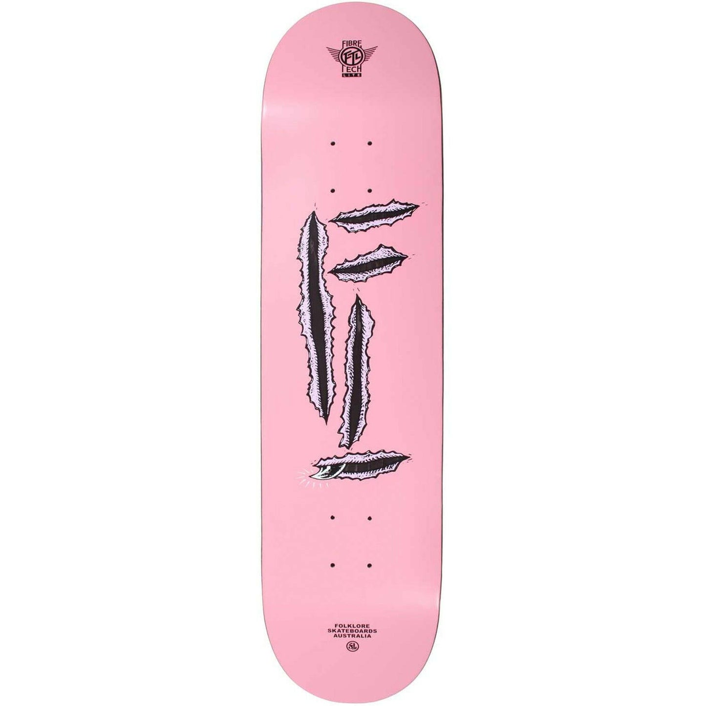 Folklore - Rip Fibretech Lite Pink 8.5" Skateboard Deck.