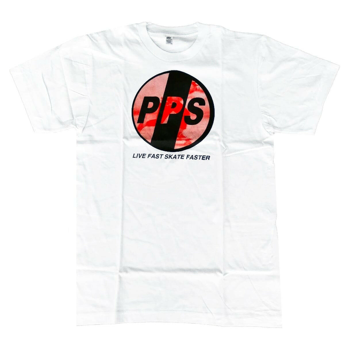 Pocket Pistols - Live Fast Skate Faster Tee White.