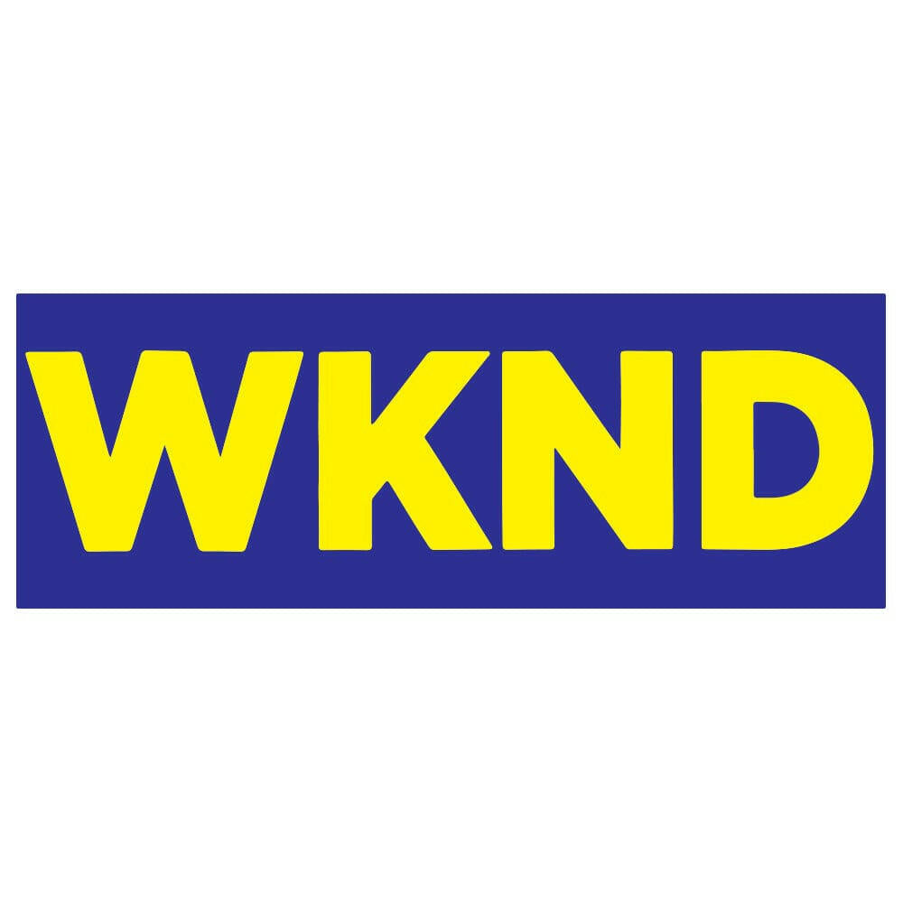 WKND - Banner Blue 8" Sticker.