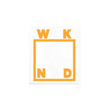 WKND - Logo Neon Orange 3" Sticker.